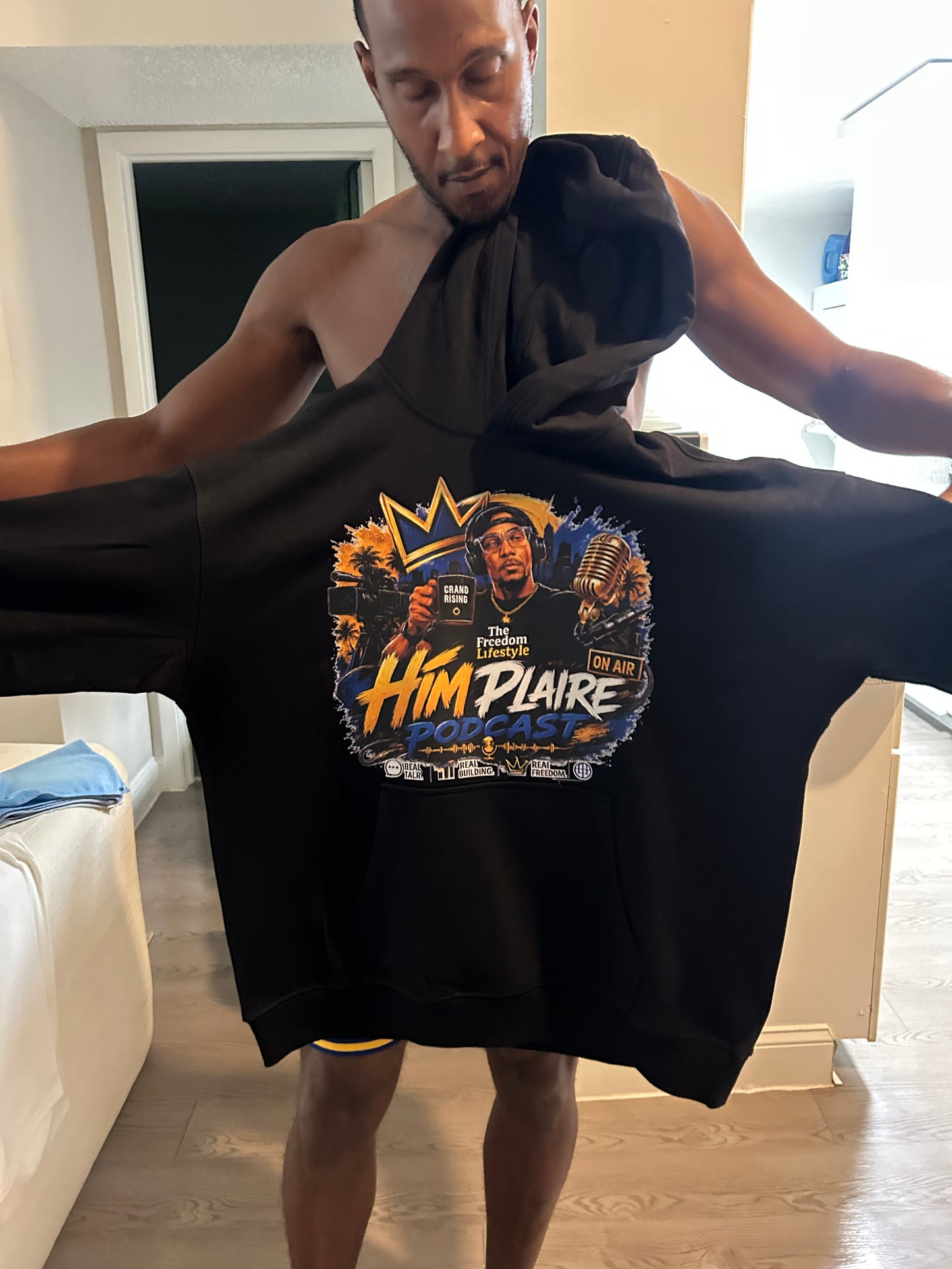 Him Plaire Media x Podcast Premium Hoodie